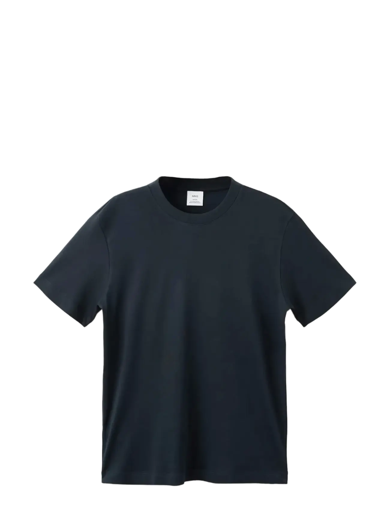 Mango Medium weight regular fit T-shirt - T-shirts - NAVY / navy