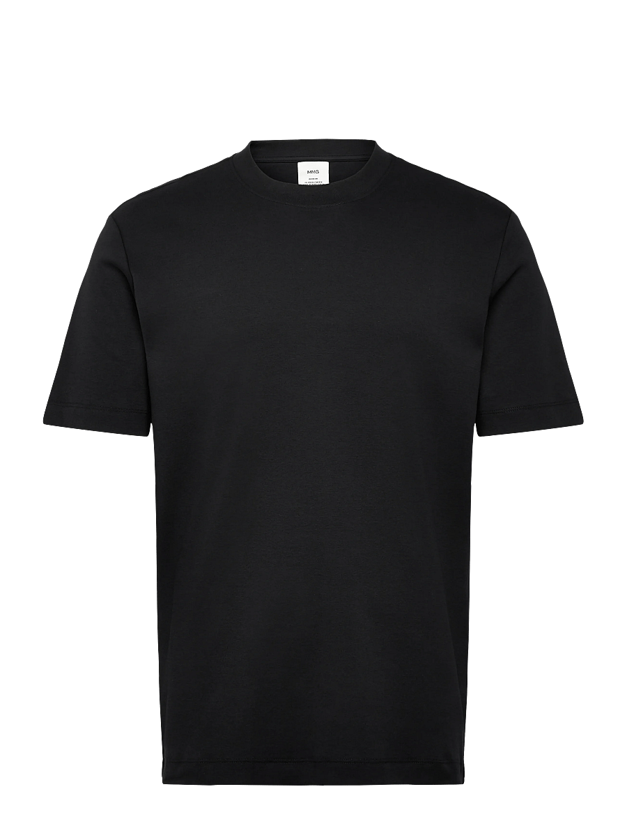 Mango - Medium weight regular fit T-shirt - kortermede t-skjorter - navy - 1
