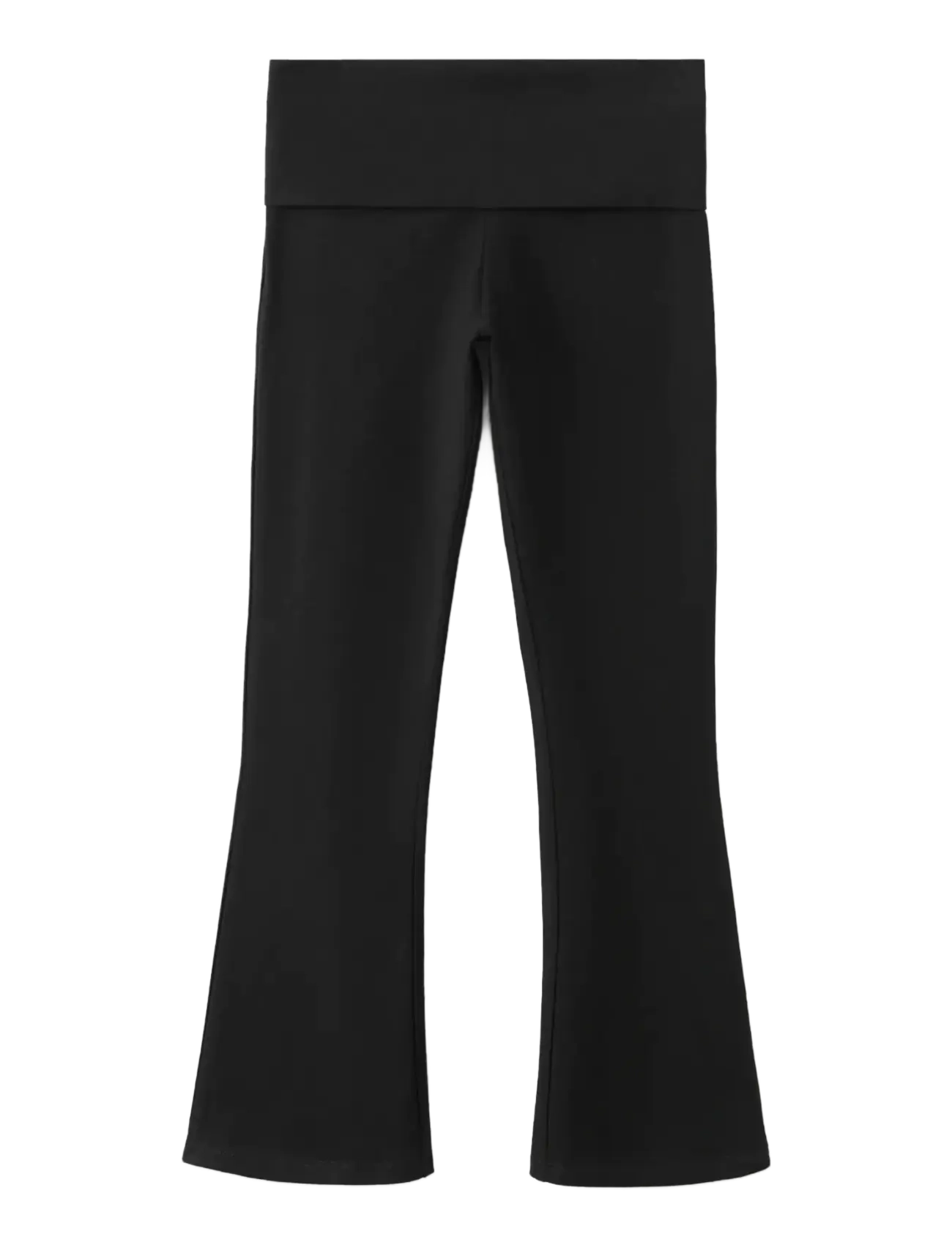 Mango Flared Leggings, Kvinder, Højtaljede Flared Leggings, Sort, Str: 134