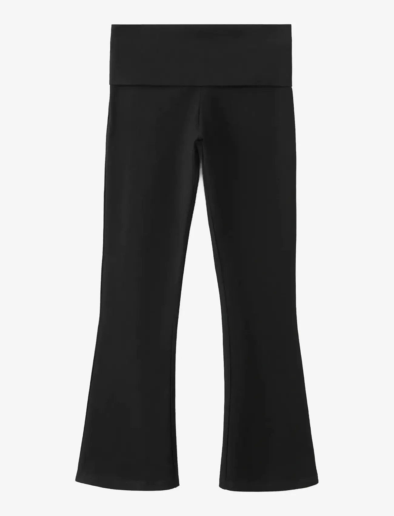 Mango - Flared leggings - trainingshosen - black - 0