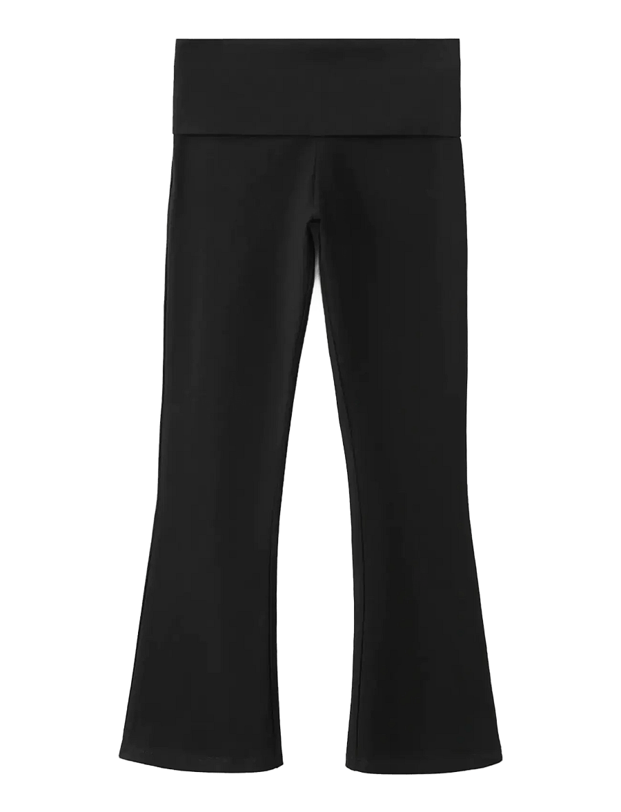 Mango - Flared leggings - joggingbukser - black - 0