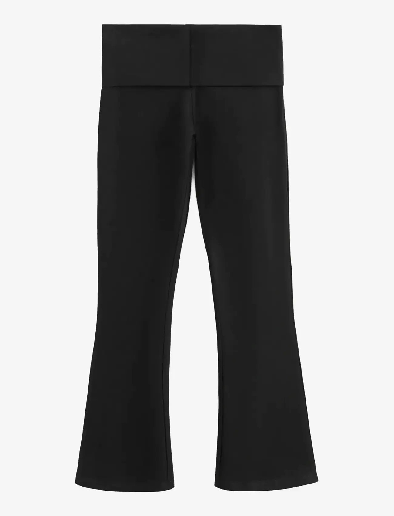 Mango - Flared leggings - trainingshosen - black - 1