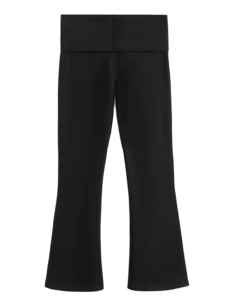 Mango - Flared leggings - trainingshosen - black - 1