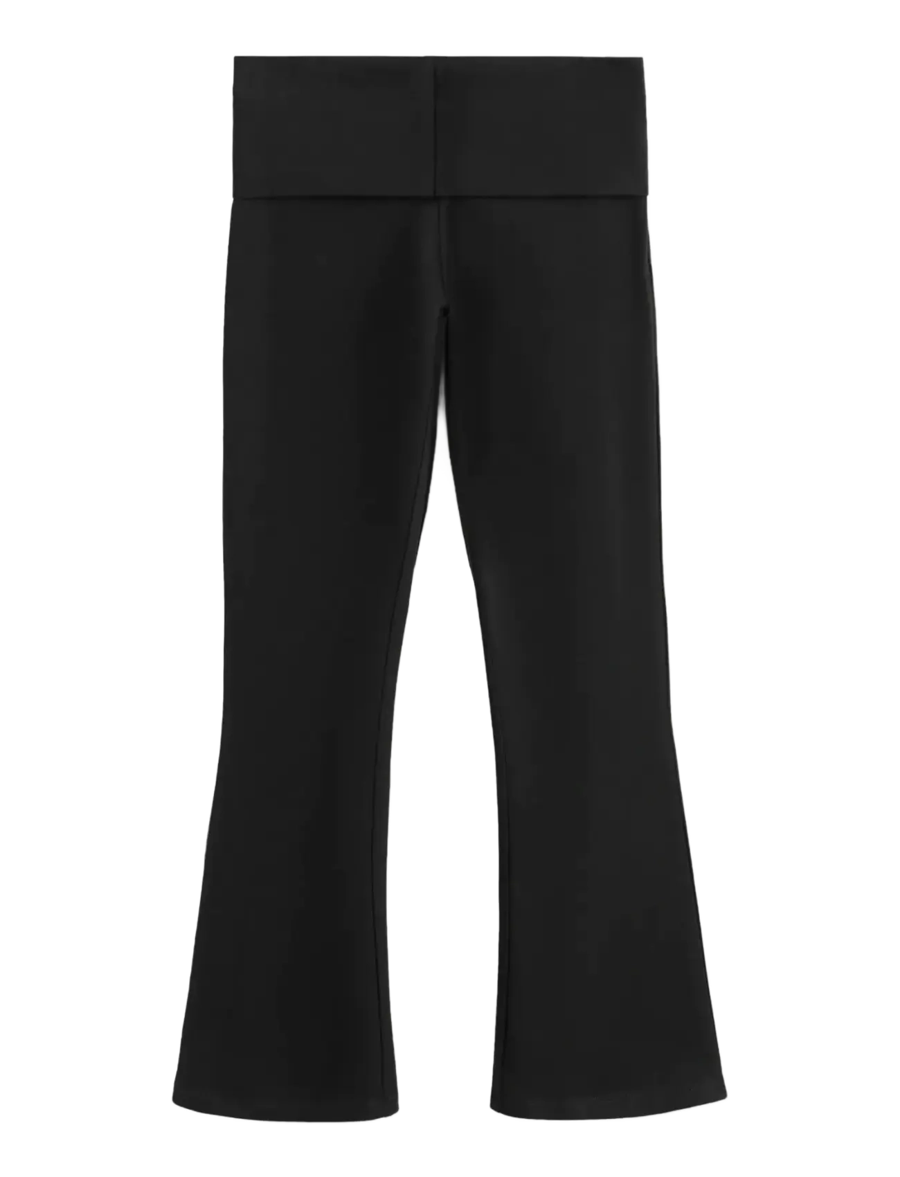 Mango - Flared leggings - träningsbyxor - black - 1