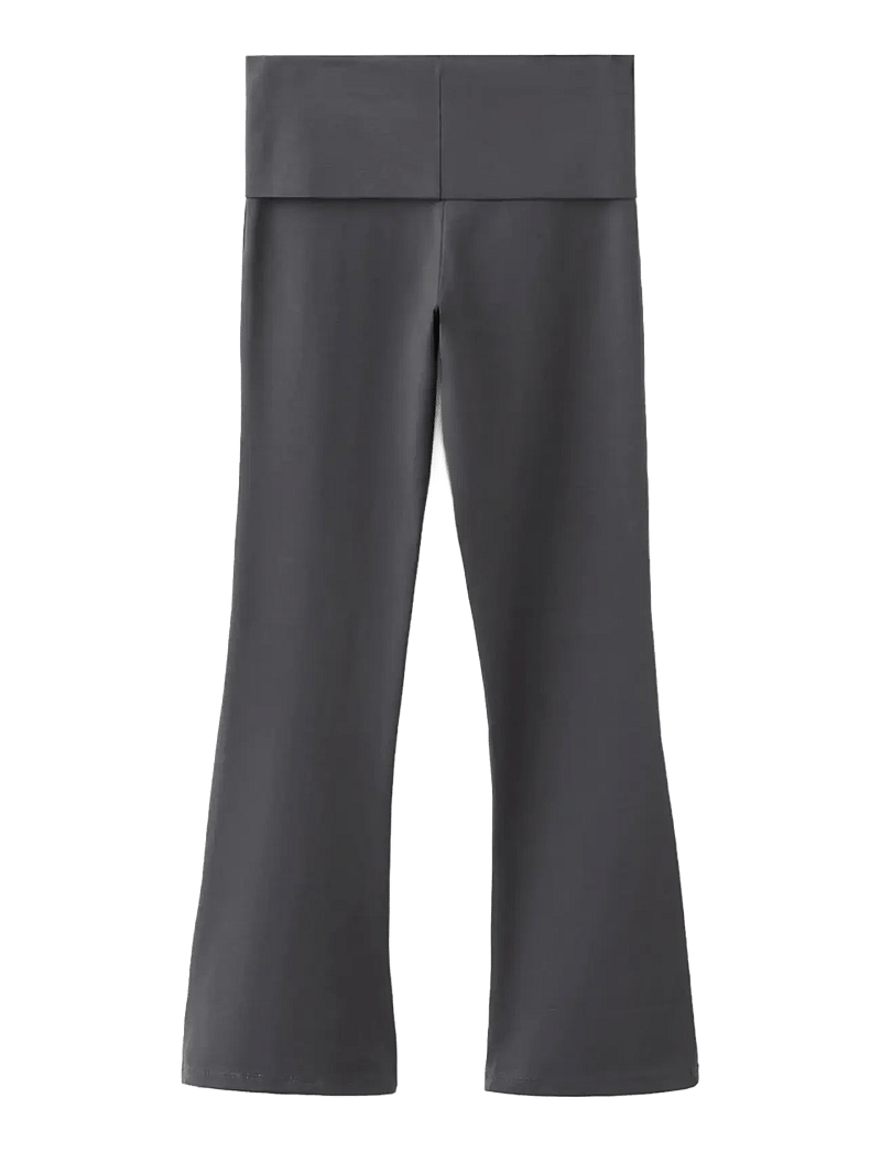 Mango - Flared leggings - trainingshosen - charcoal - 1