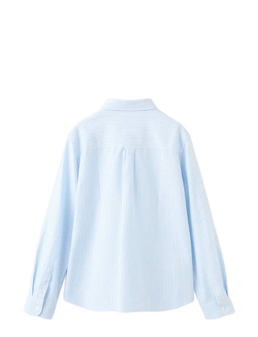 Mango - Striped Oxford shirt - langærmede skjorter - lt-pastel blue - 2