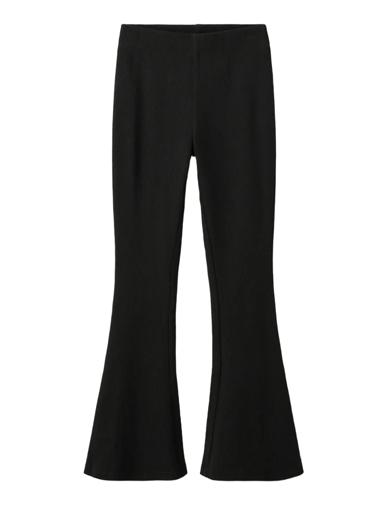 Mango Flared Cotton Leggings, Børn, Flared Leggings, Sort, Str: 13-14