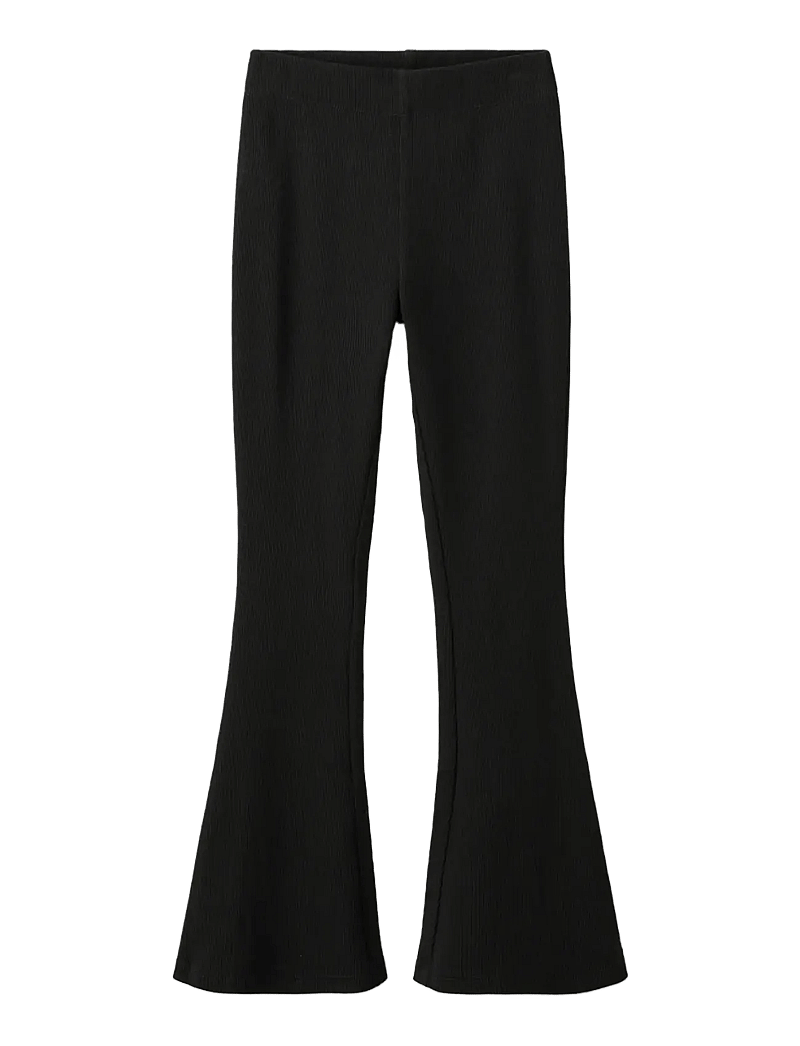 Mango - Flared cotton leggings - leggings - black - 0