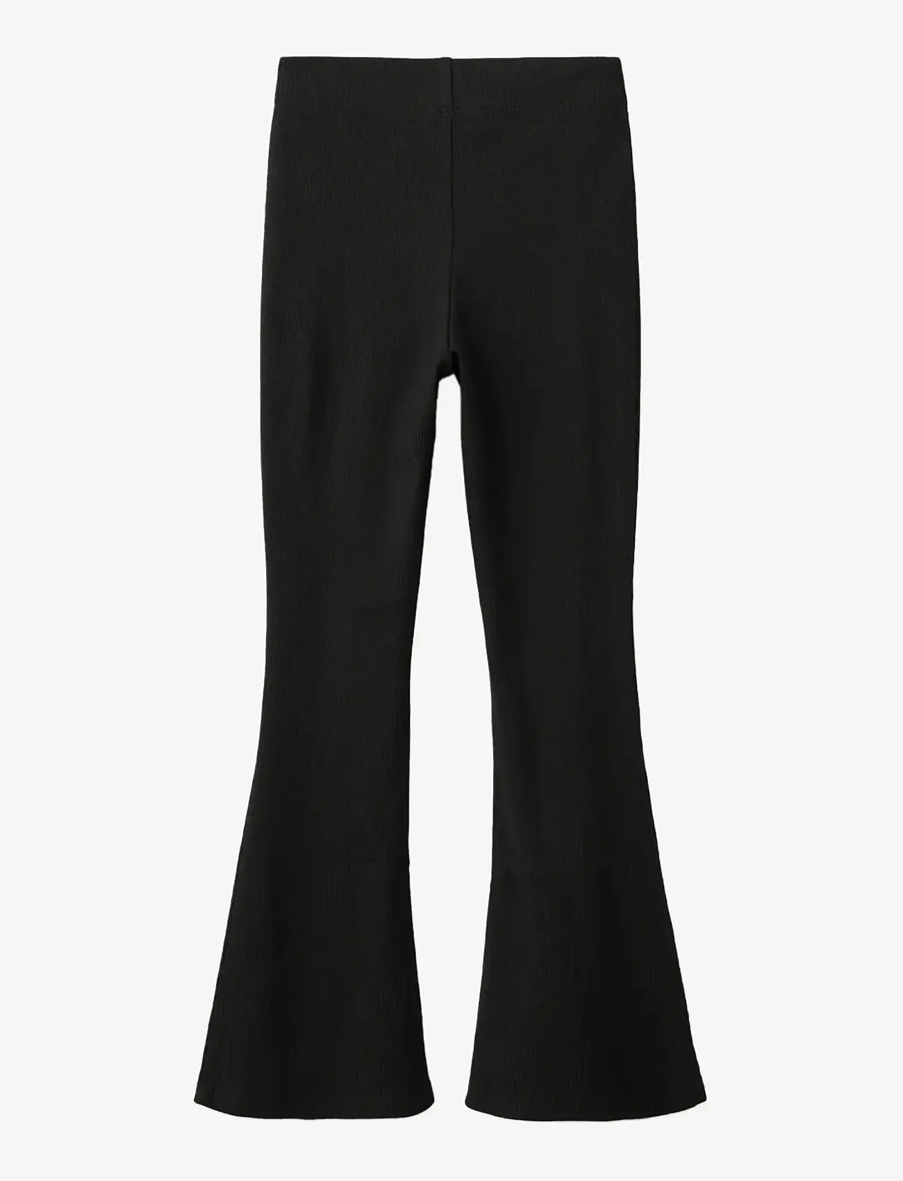 Mango - Flared cotton leggings - leggings - black - 1