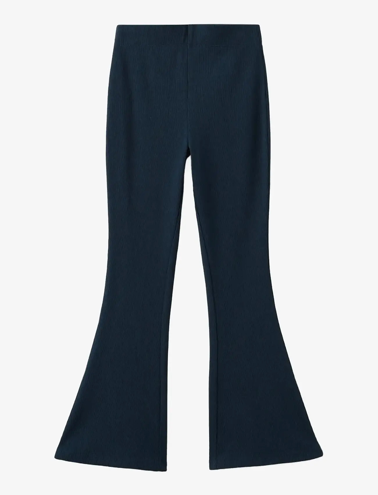 Mango - Flared cotton leggings - leggings - navy - 0