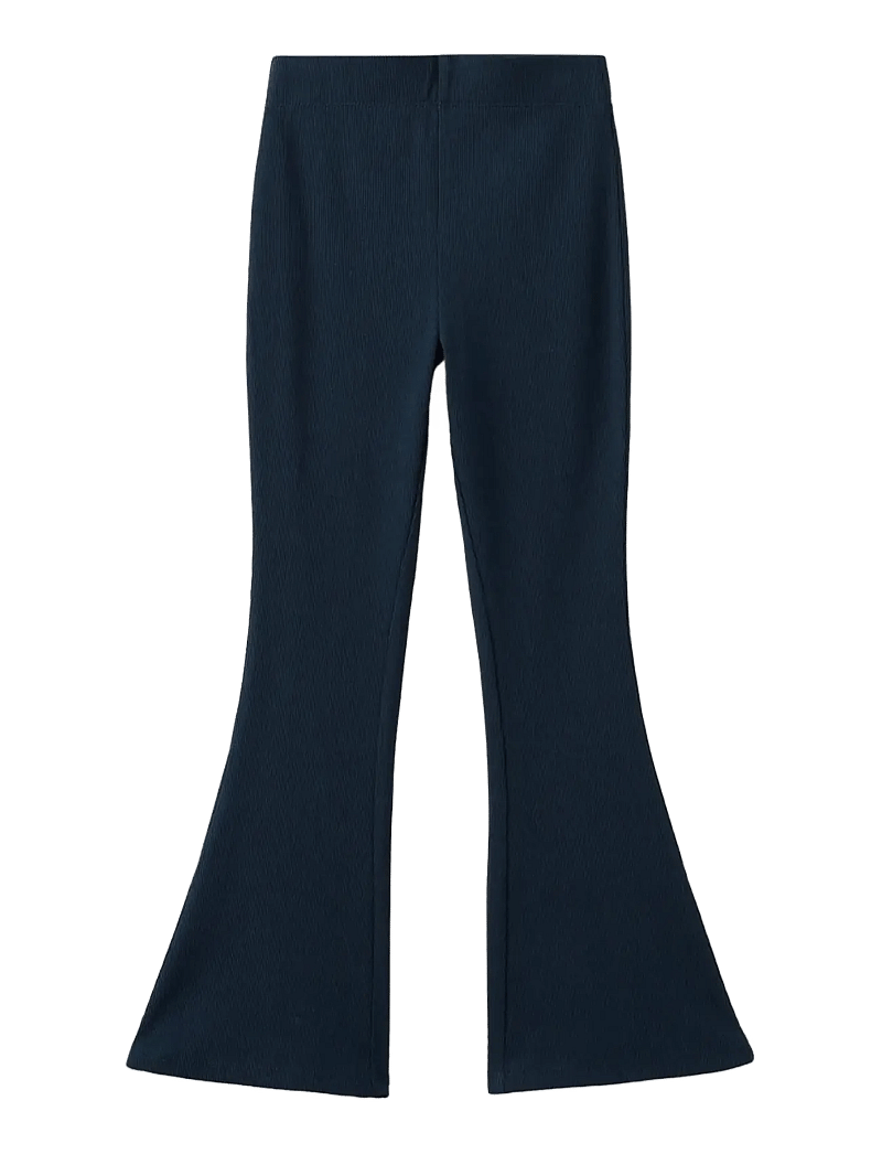 Mango - Flared cotton leggings - leggings - navy - 0