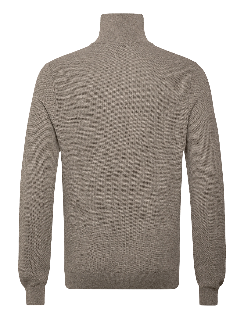 Mango - Microstructure sweater with zipper collar - halfzip strik - medium grey - 2