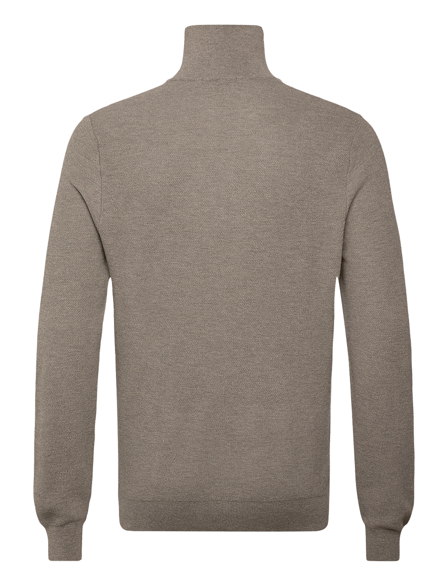 Mango - Microstructure sweater with zipper collar - halfzip strik - medium grey - 2