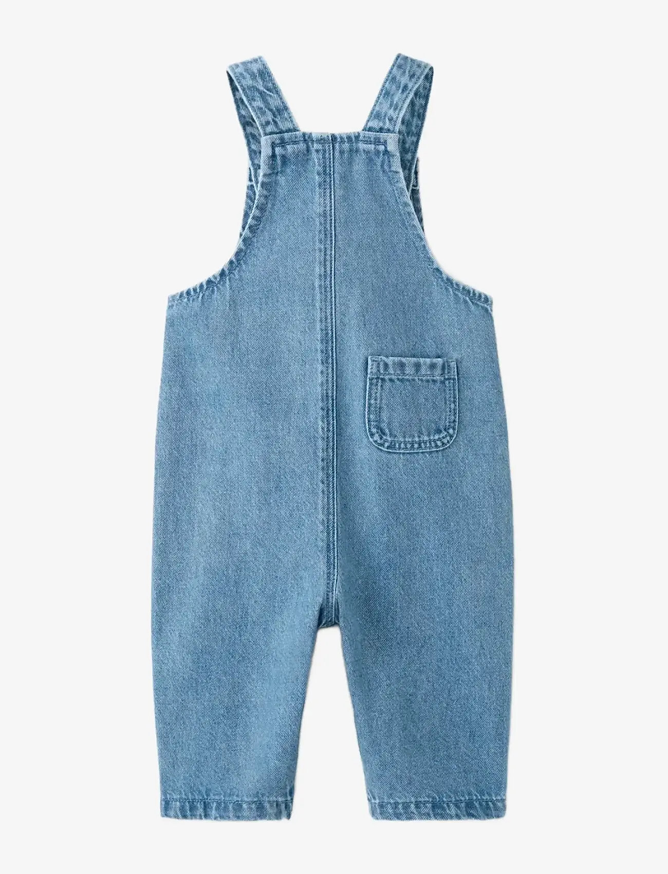 Mango - Denim pockets dungarees - buksedragter - open blue - 1