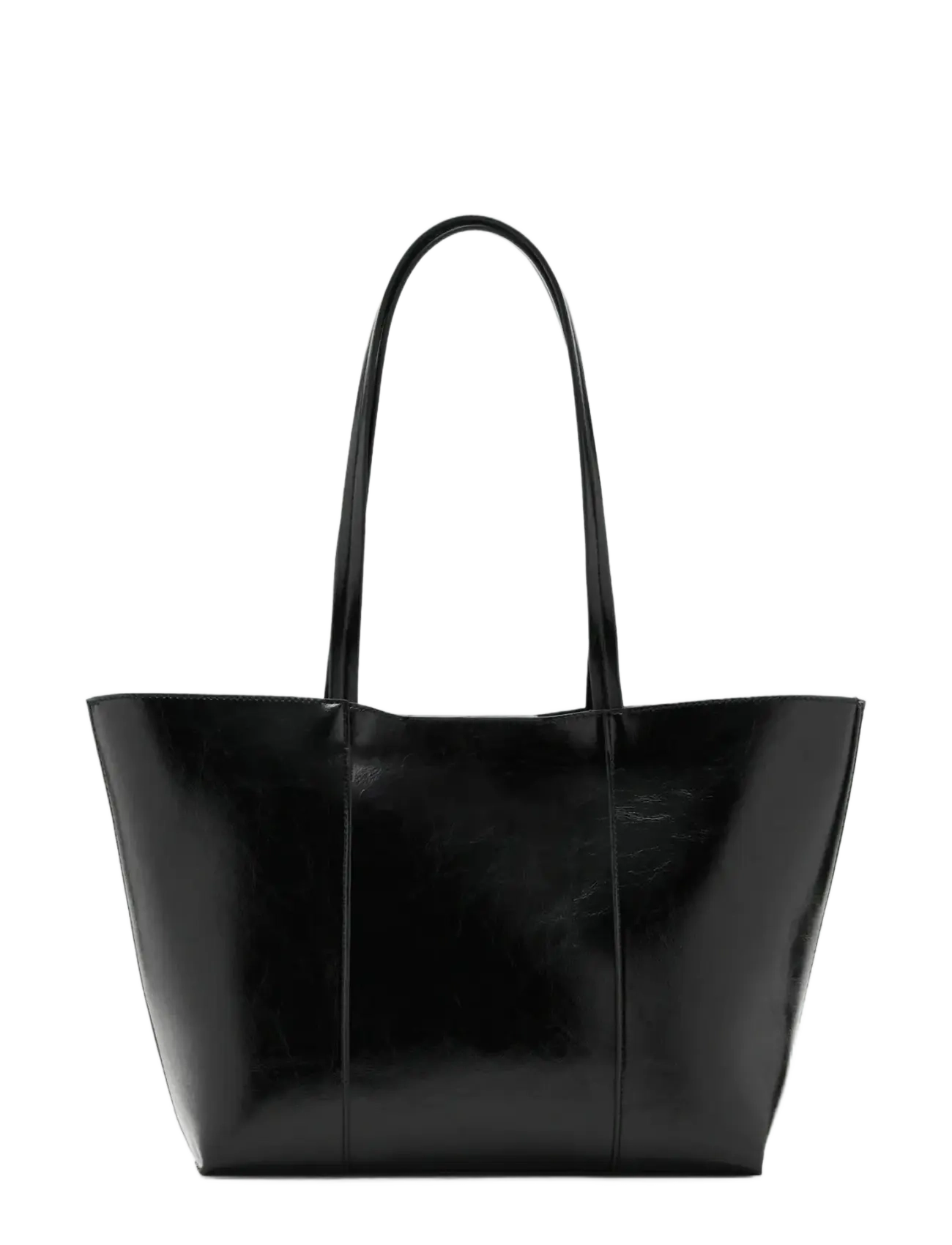 Mango Medium shopper bag - Kampagne - BLACK / black