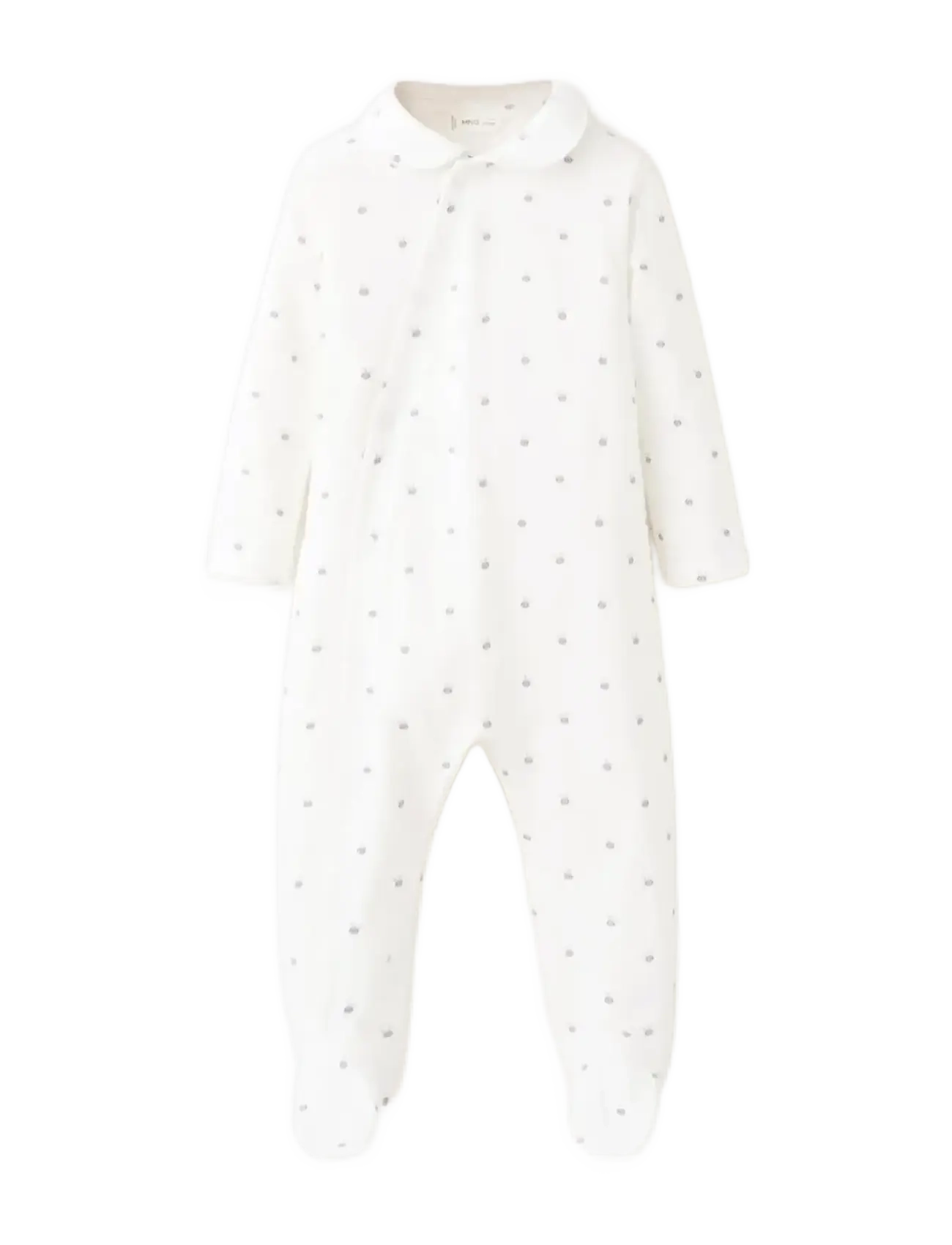 Mango Printed long pyjamas - Club Days - NATURAL WHITE / white