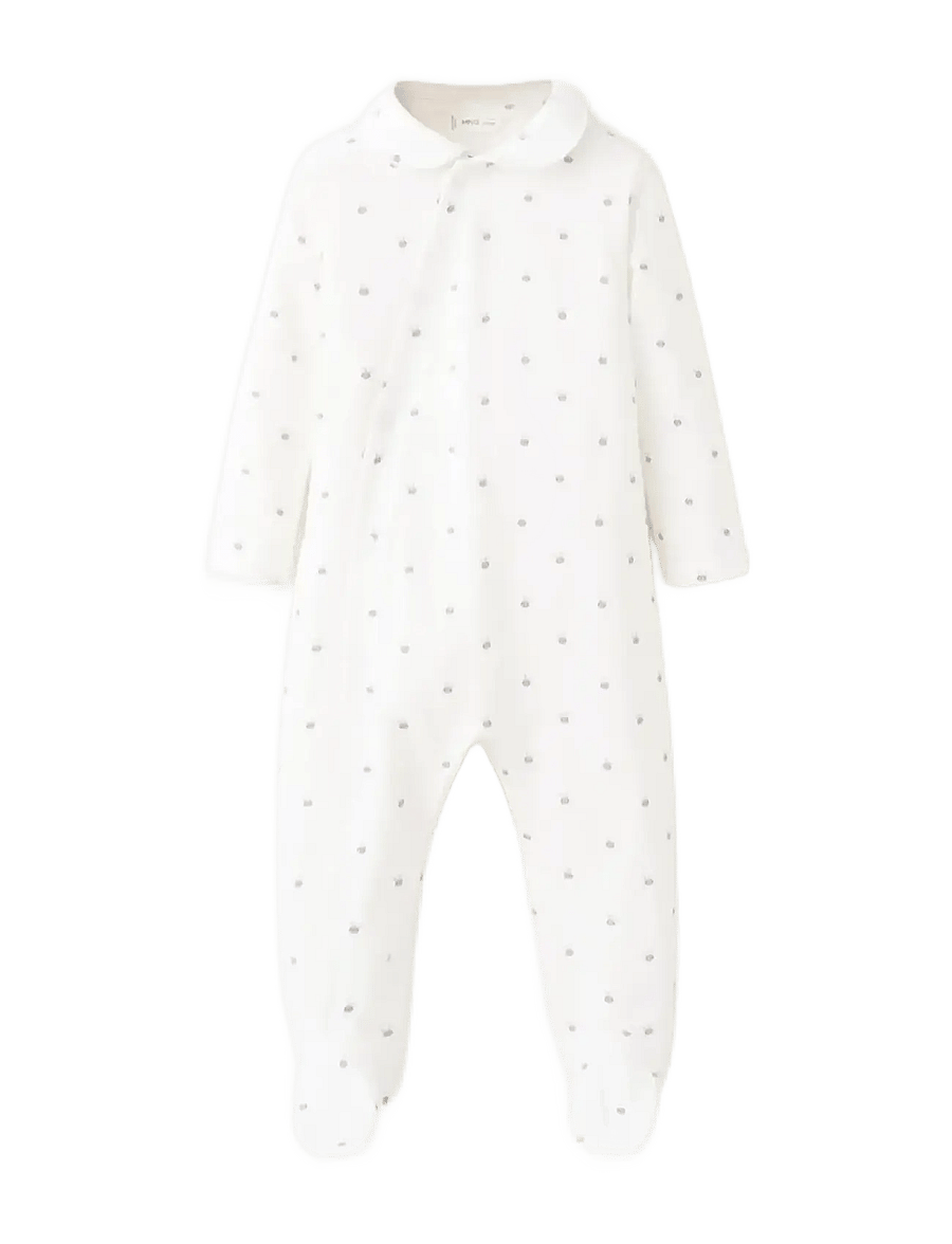 Mango - Printed long pyjamas - natdragter - natural white - 0