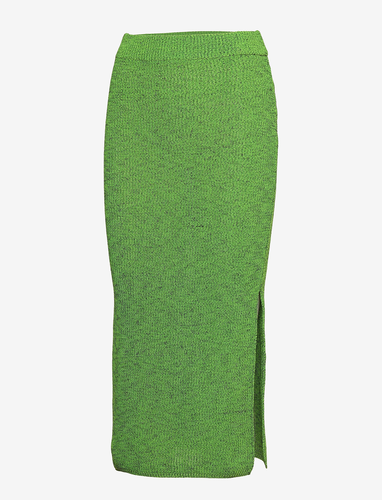 Mango - Slit knitted skirt - green - 2