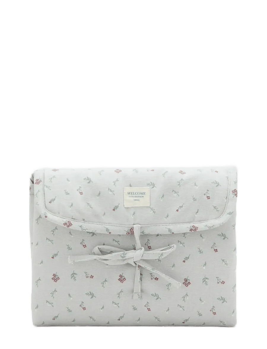 Mango - Floral travel changing mat - gode sommertilbud - grey - 0