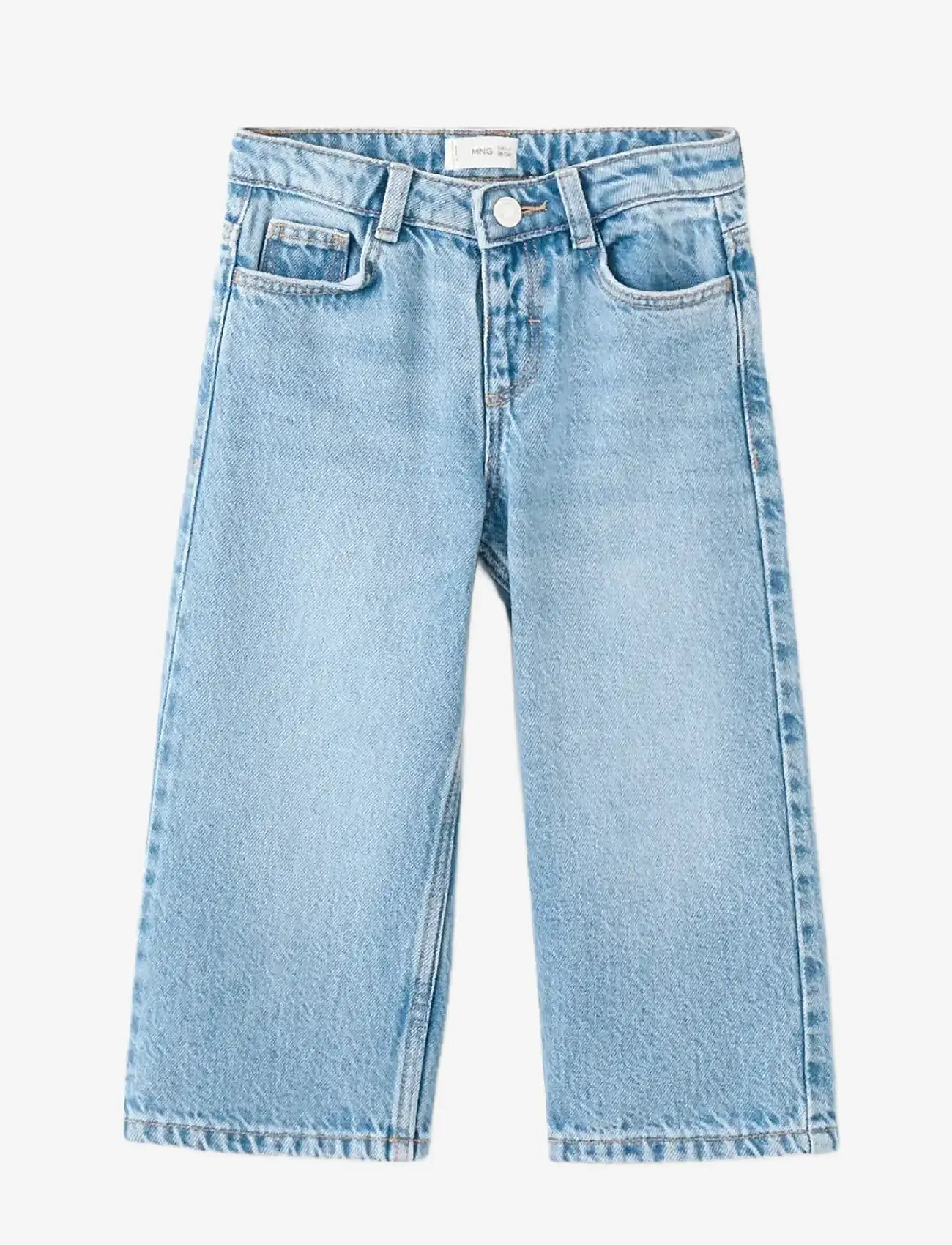 Mango - Wide leg long jeans - brede jeans - open blue - 0
