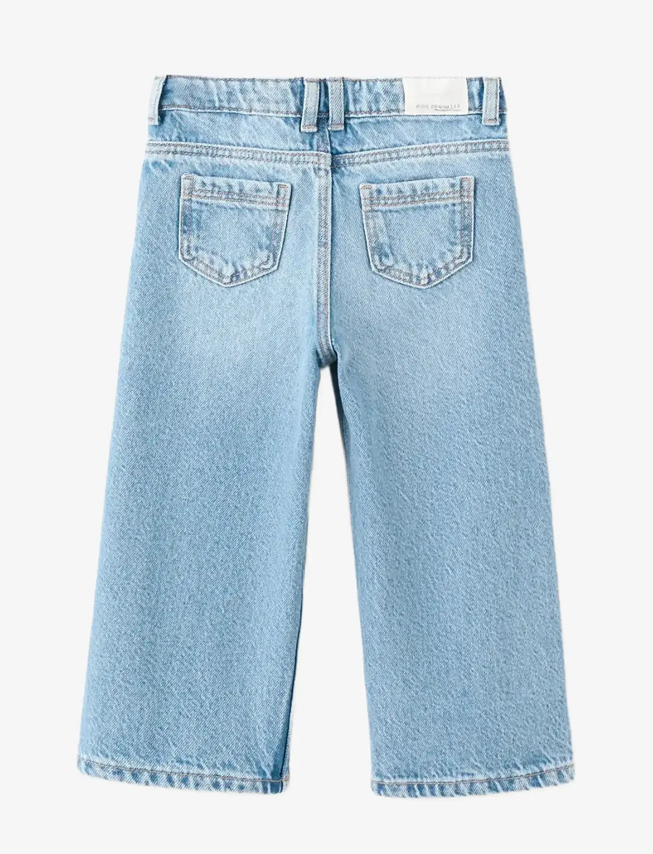 Mango - Wide leg long jeans - brede jeans - open blue - 1