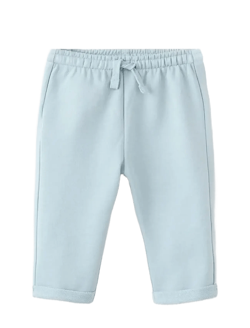 Mango - Cord cotton jogger - mjukisbyxor - lt-pastel blue - 0
