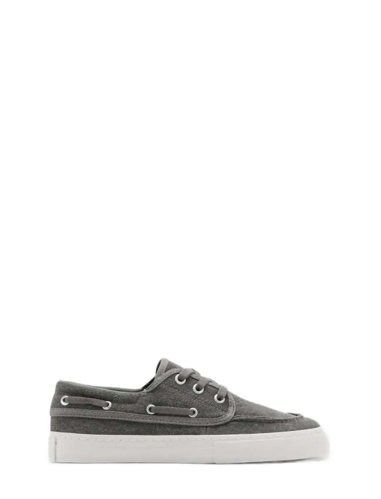 Mango Nautical Lace-Up Shoes, Børn, Bådsko, Grå, Str: 30
