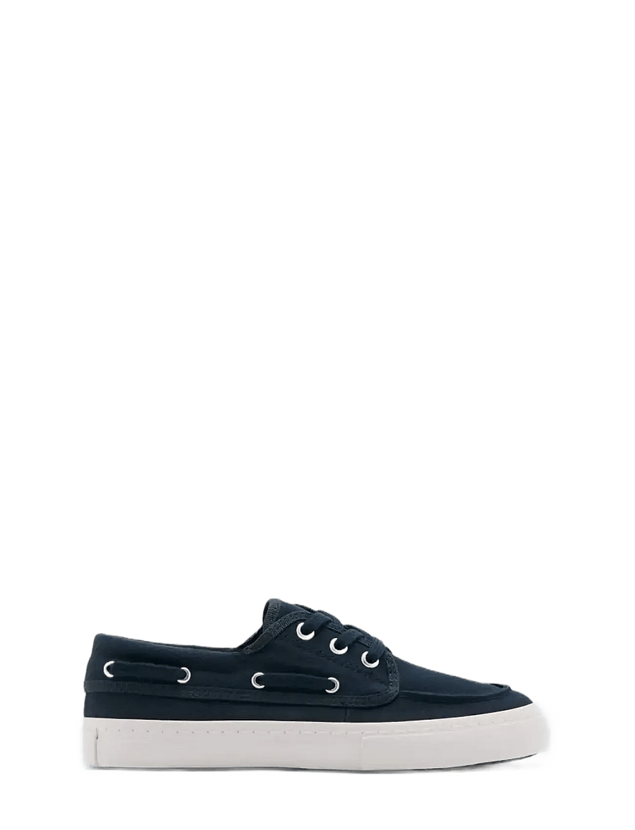Mango - Nautical lace-up shoes - låga sneakers - medium blue - 0