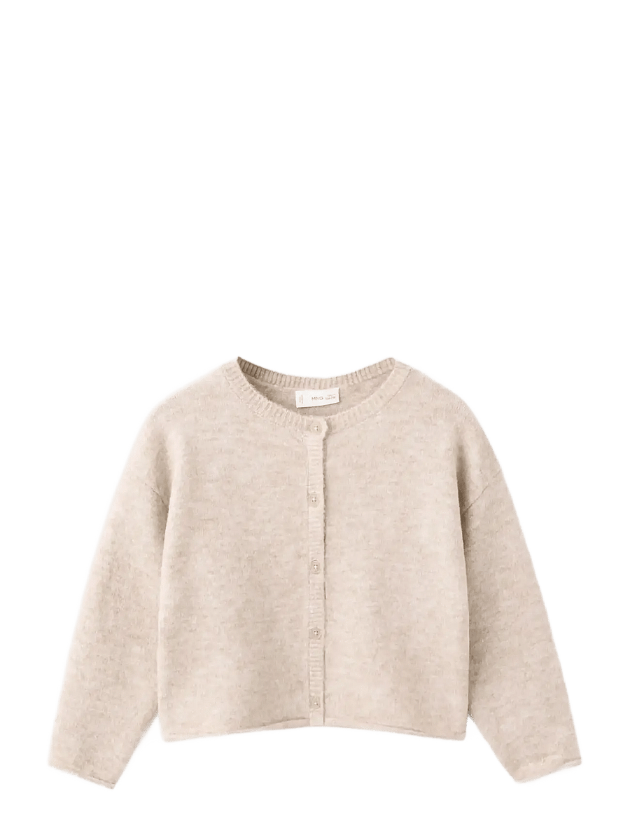 Mango - Knitted button cardigan - cardigans - medium brown - 1