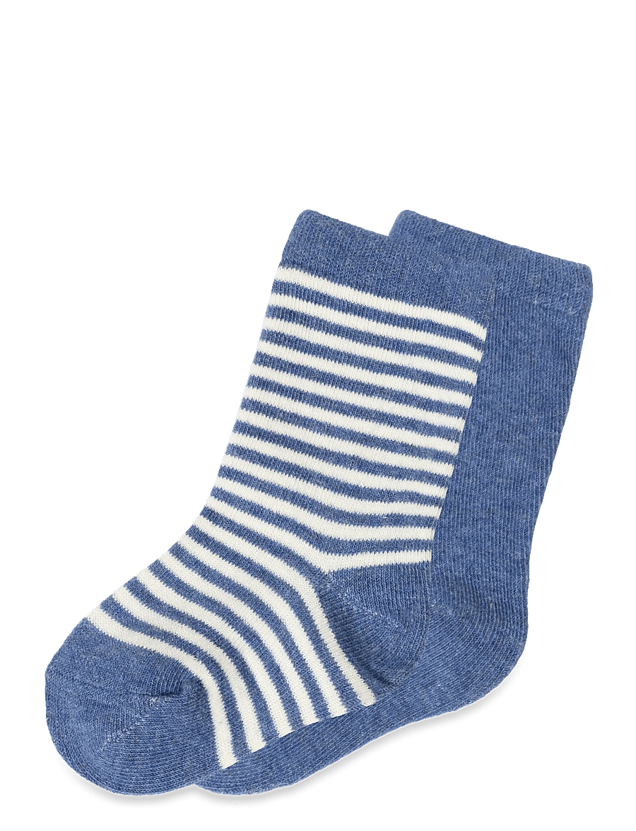 Mango - 2 pack mixed socks - babysokker - medium blue - 0