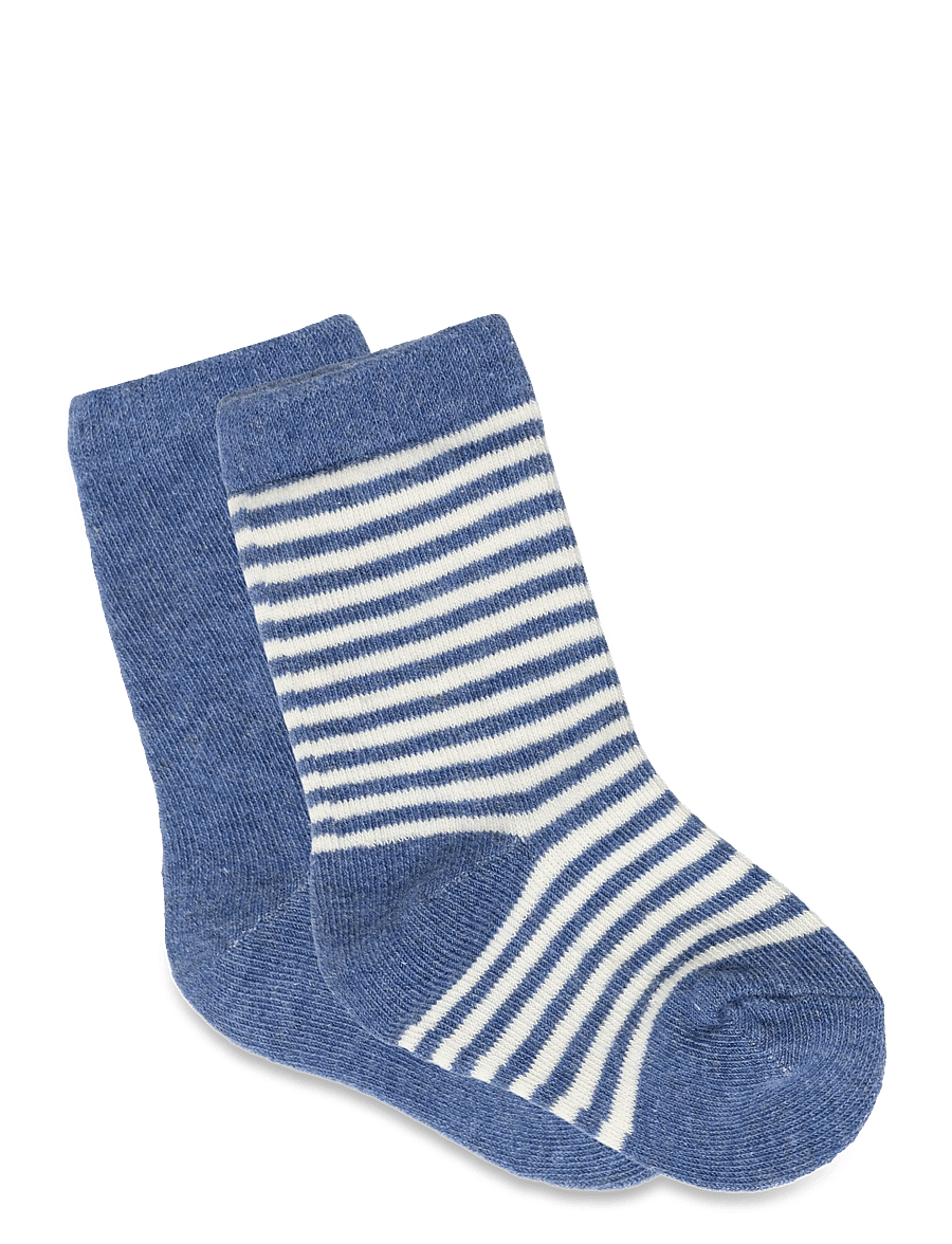 Mango - 2 pack mixed socks - babysokker - medium blue - 1