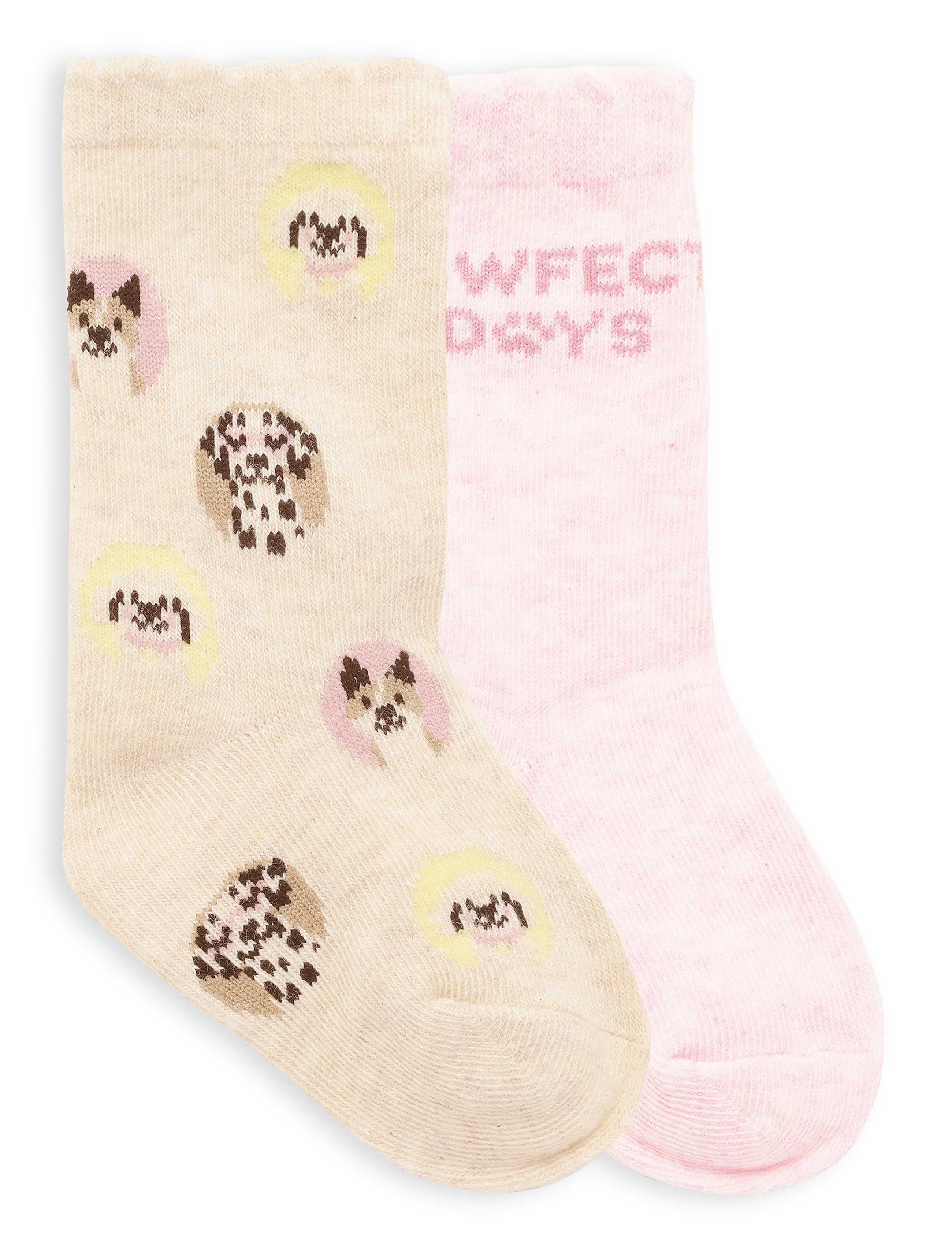 Mango - 2 pack patterned socks - bebisstrumpor - light beige - 1