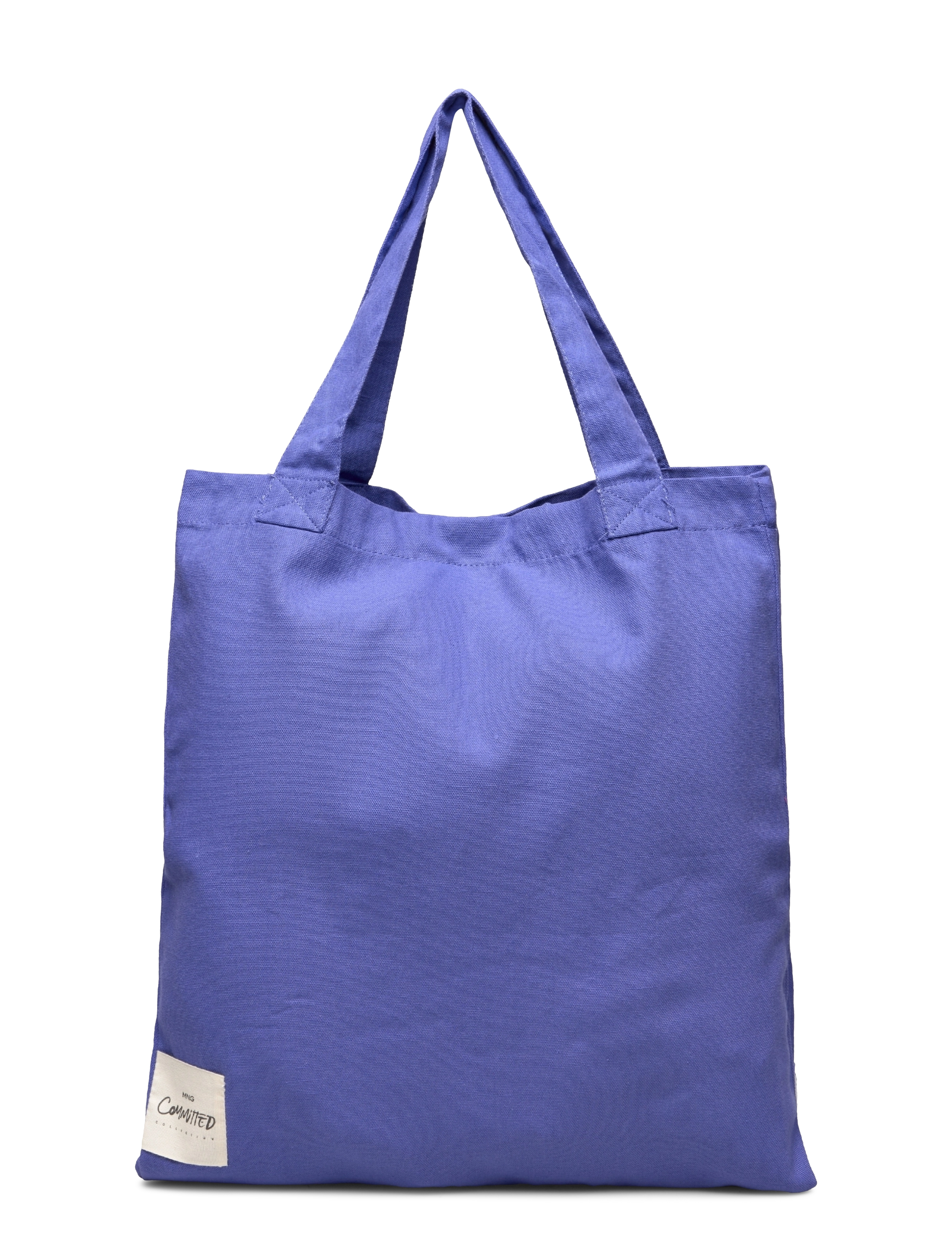 Mango - Cotton shopper bag - electirc blue - 0