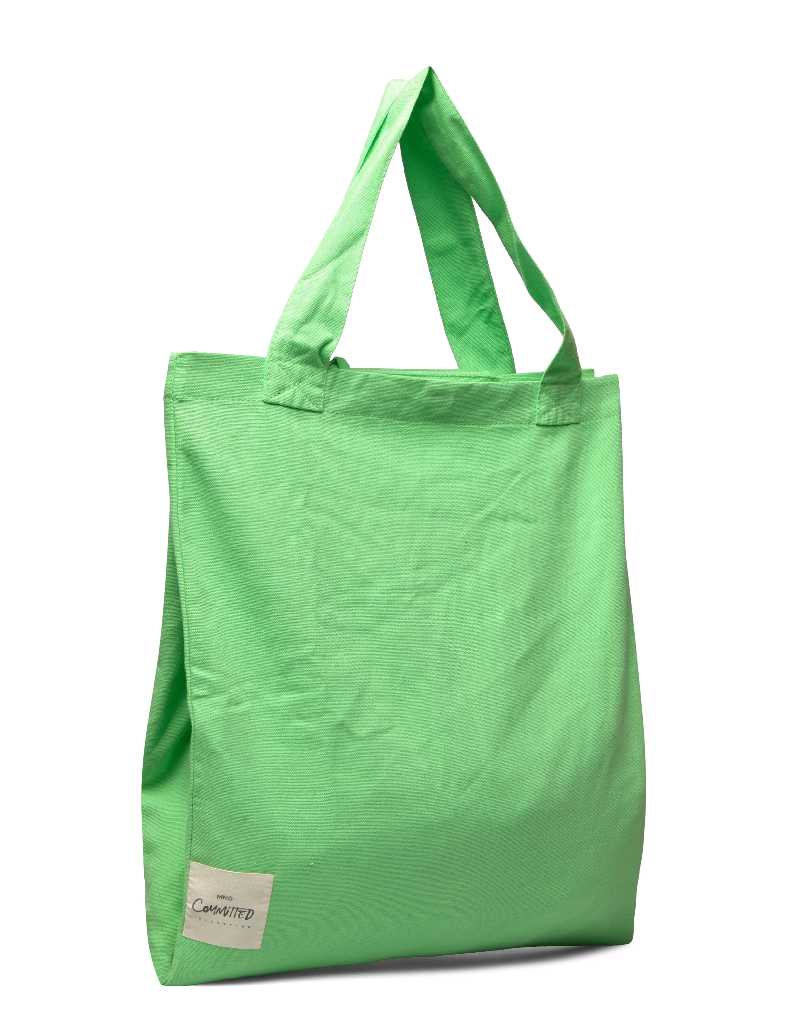 Mango - Cotton shopper bag - green - 4