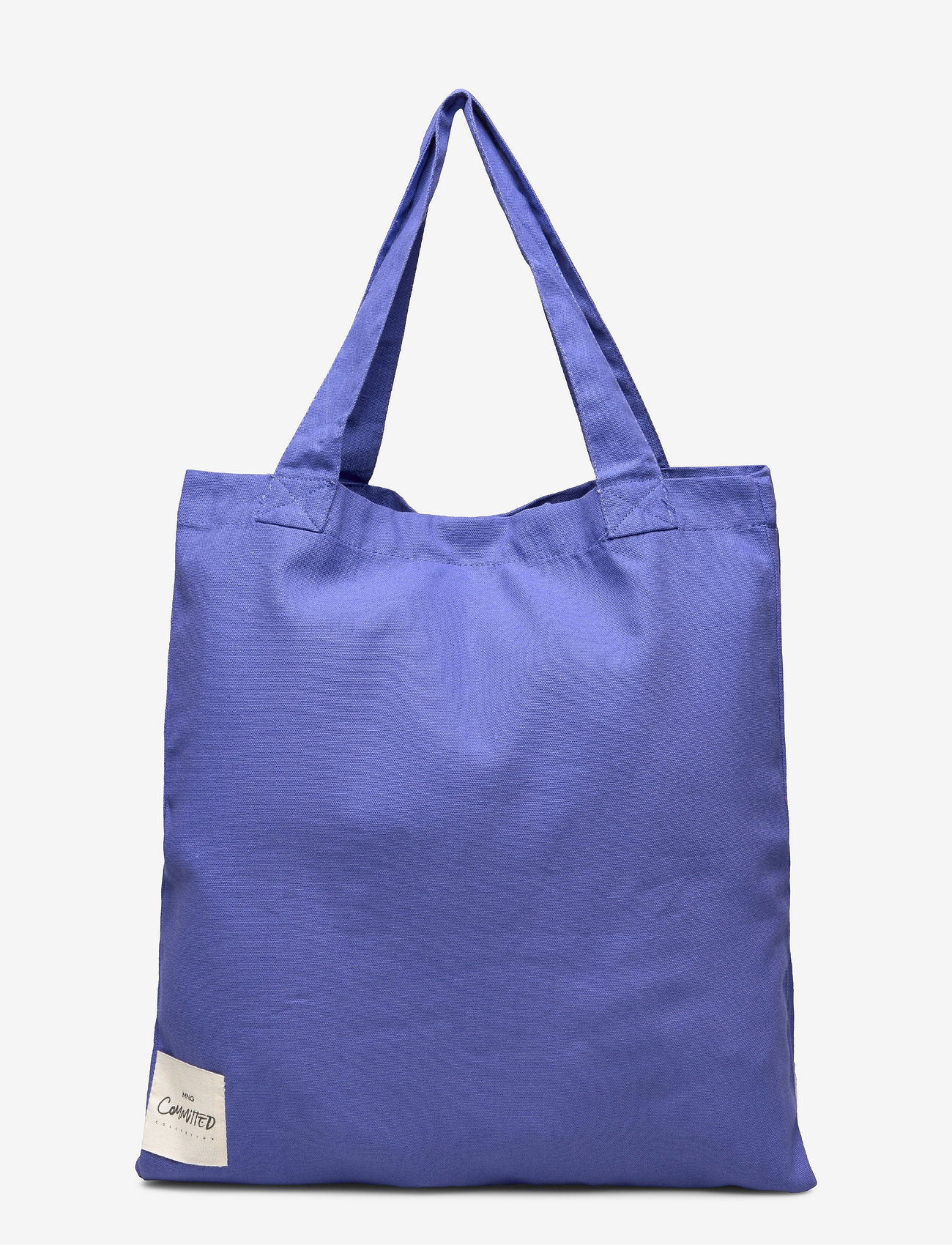 Mango - Cotton shopper bag - electirc blue - 1