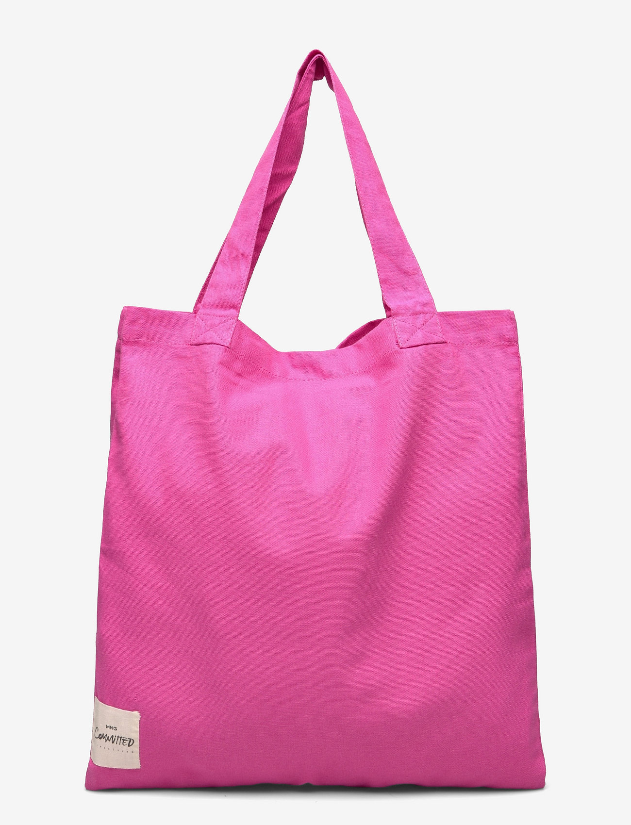 Mango - Cotton shopper bag - fuchsia - 1
