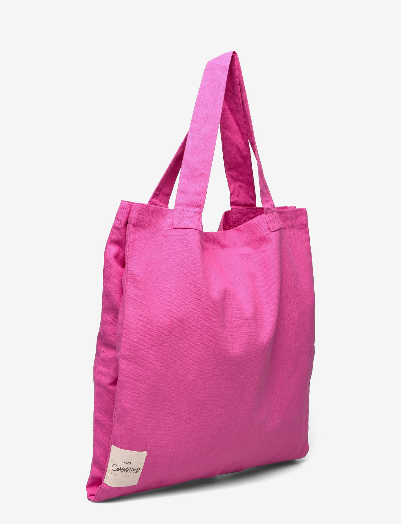 Mango - Cotton shopper bag - fuchsia - 5