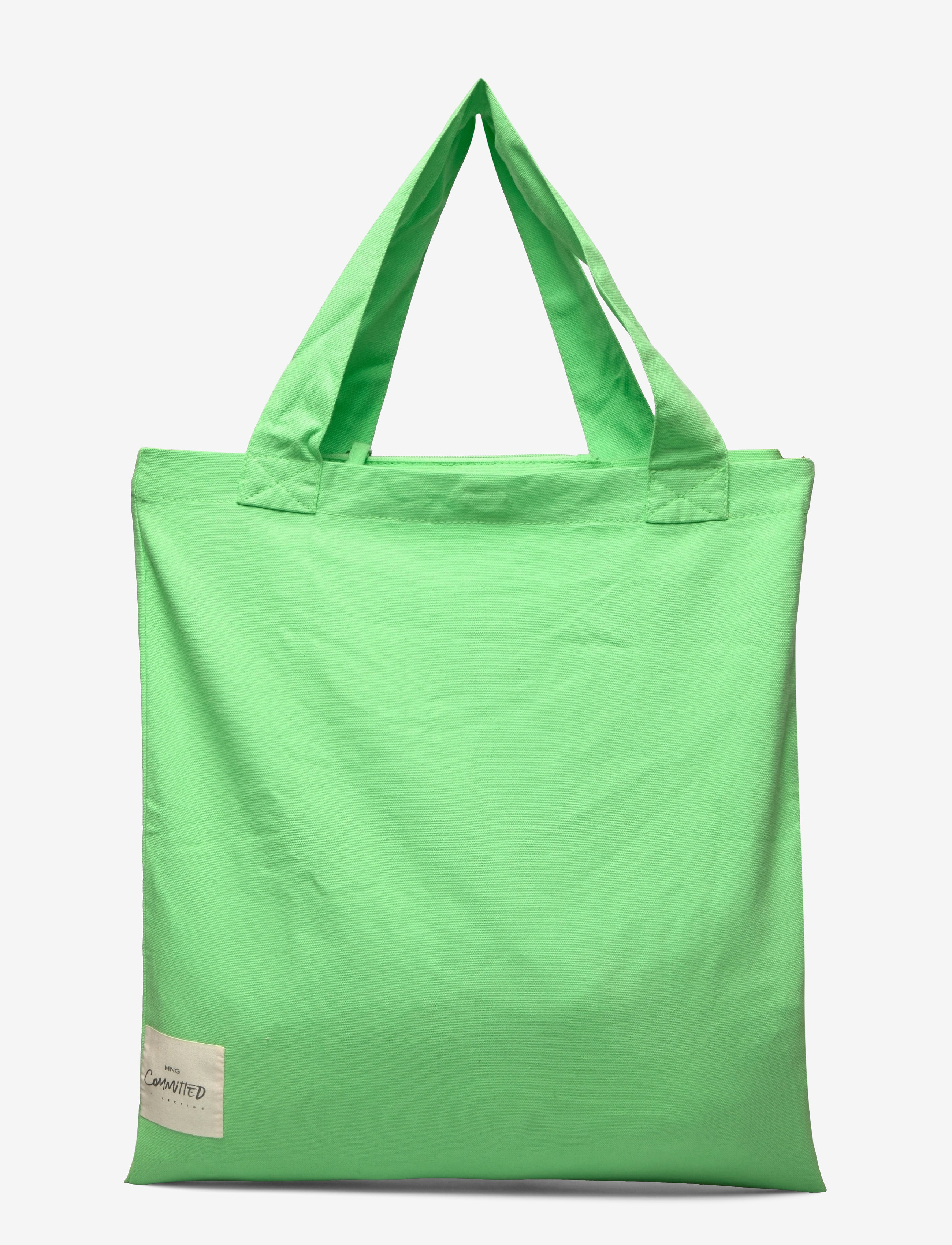 Mango - Cotton shopper bag - green - 1