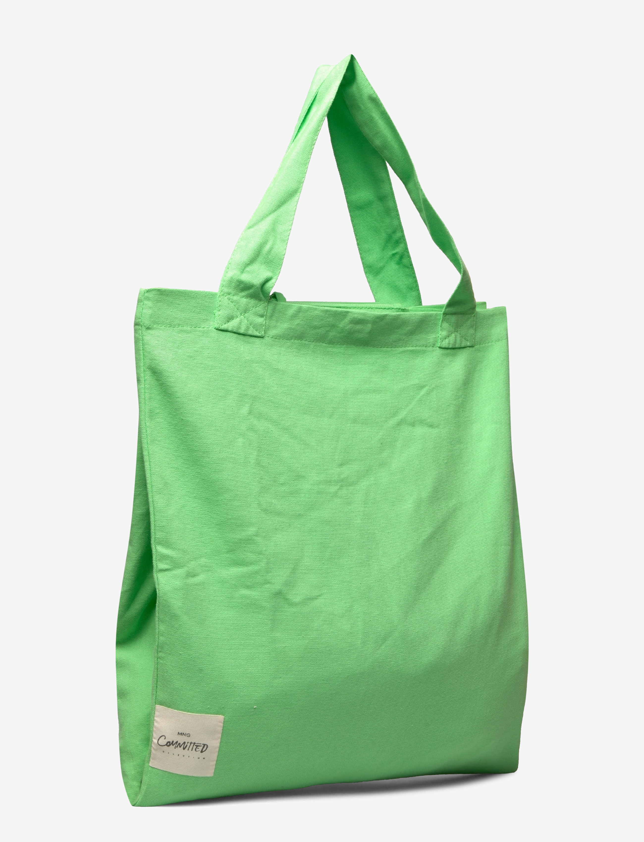 Mango - Cotton shopper bag - green - 5