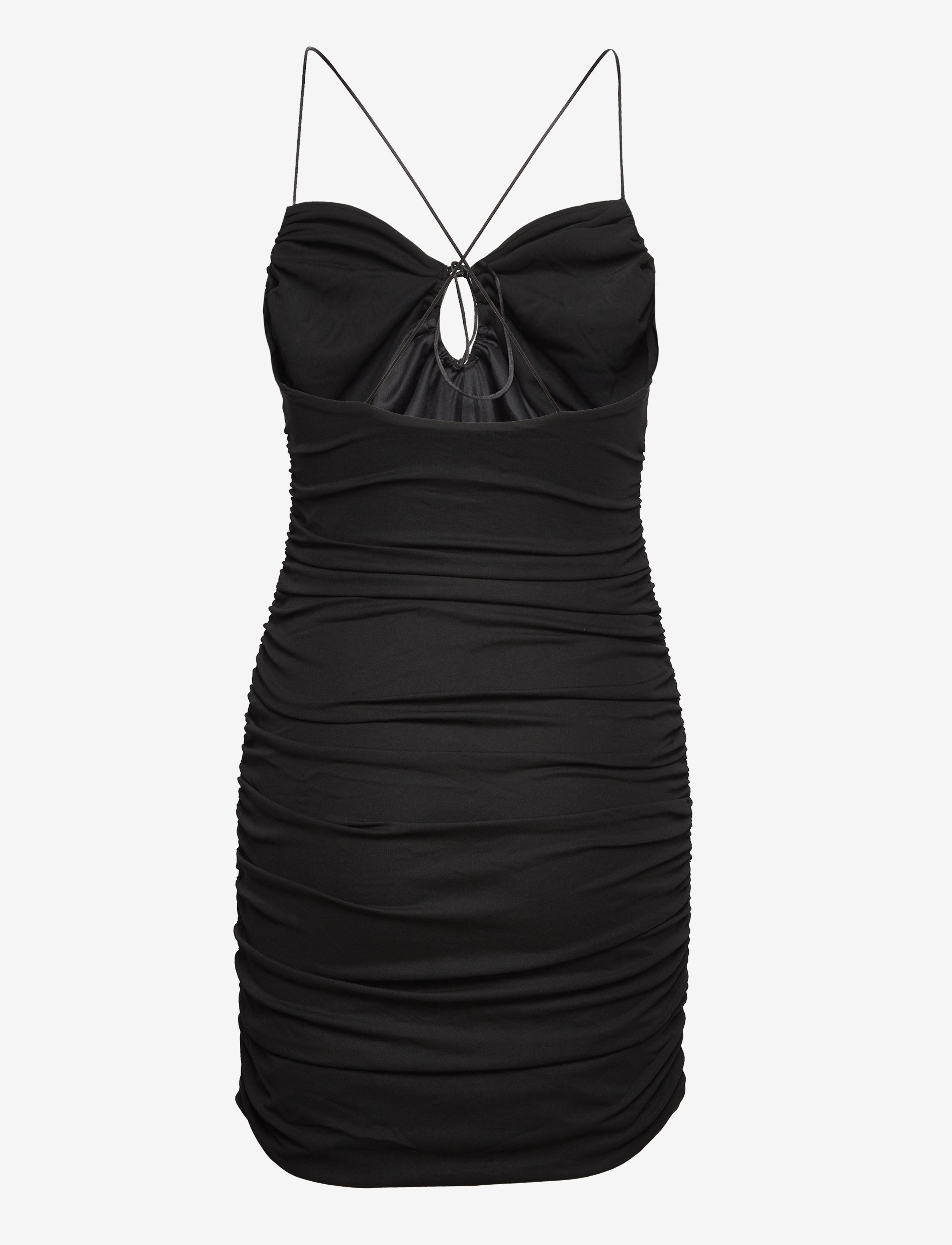 Mango - Cut-out ruched dress - fodralklänningar - black - 1