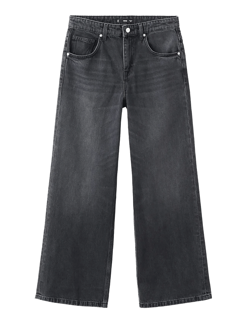 Mango - Mid-rise straight jeans - straight jeans - open grey - 1