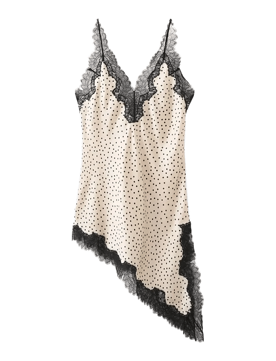 Mango - Polka dots lace top - erityistilaisuudet - light beige - 1
