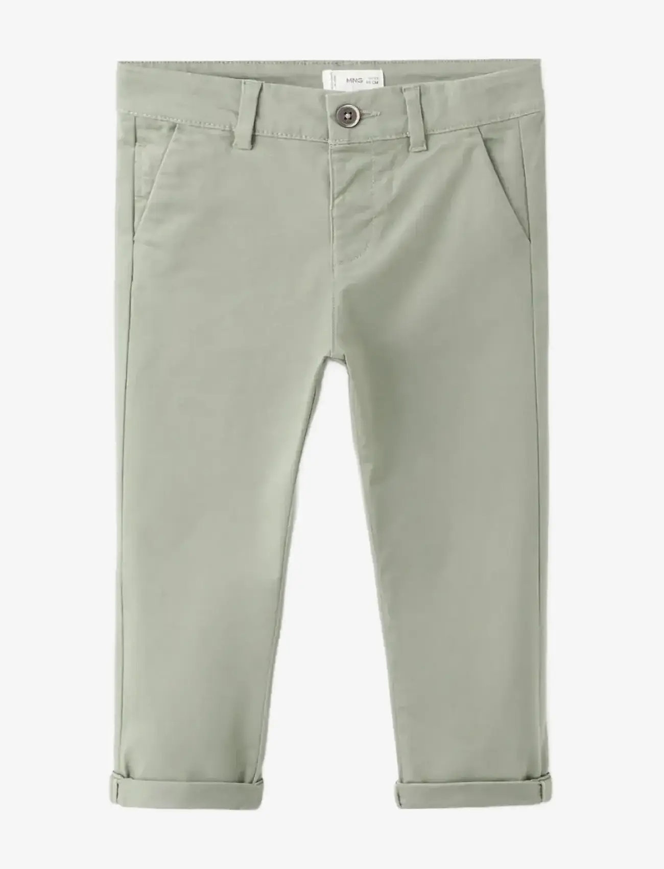 Mango - Cotton chinos - chinos - beige - khaki - 0