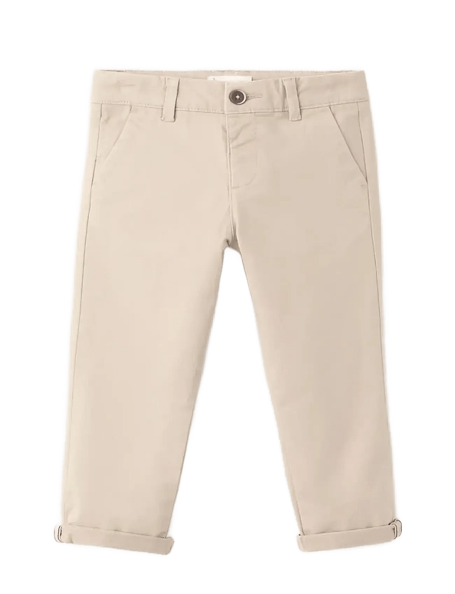 Mango - Cotton chinos - chinos - light beige - 0