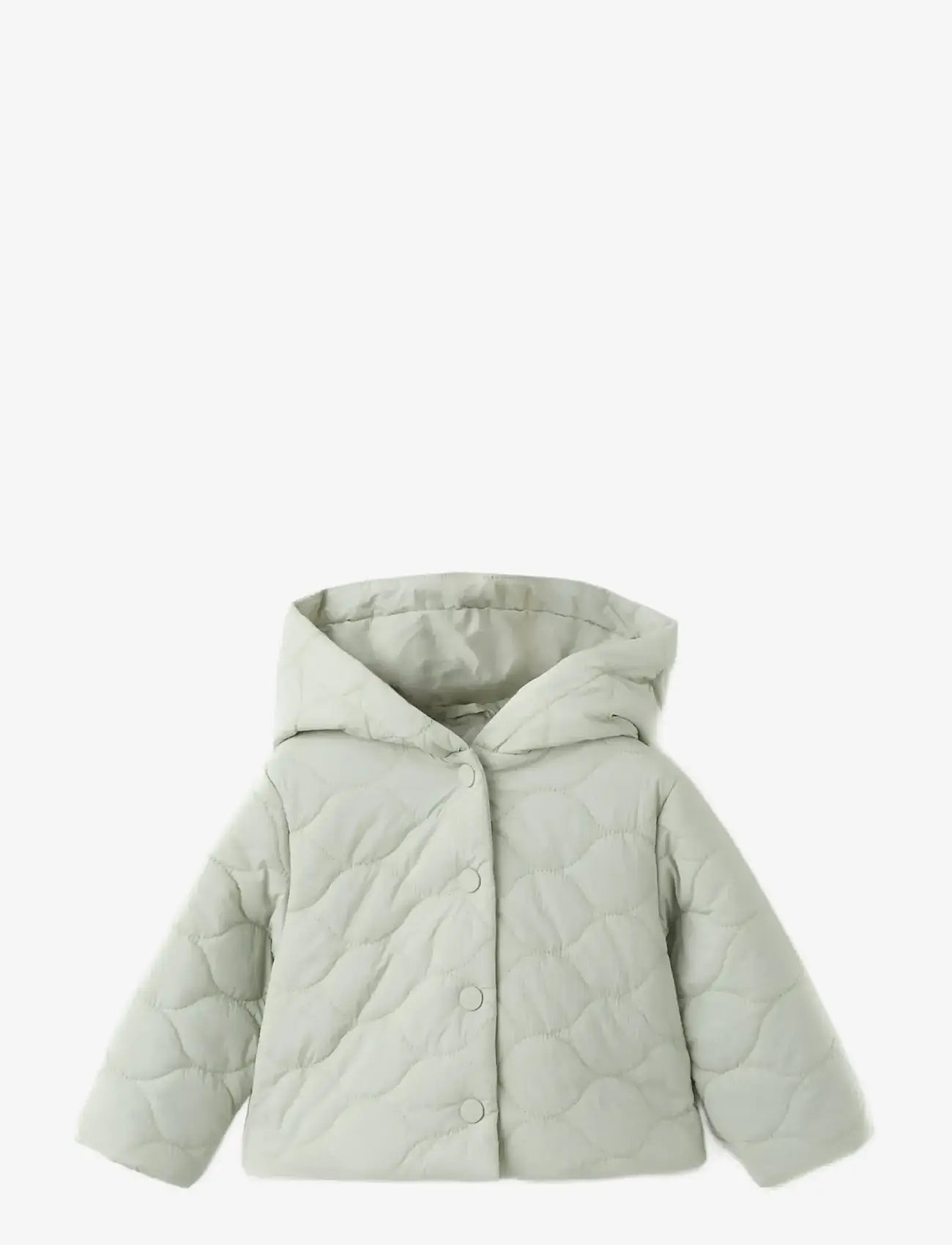 Mango - Hooded quilted jacket - quiltade jackor - green - 0