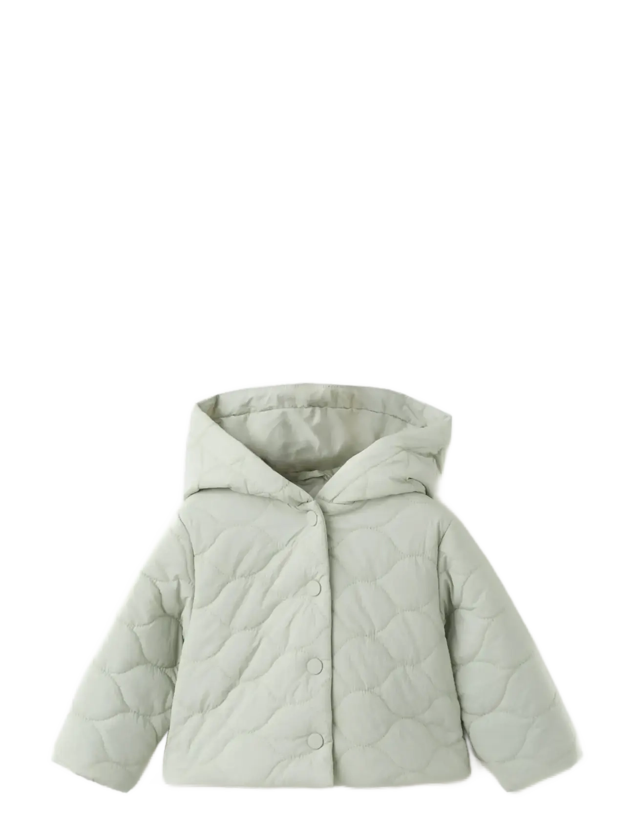 Mango Hooded quilted jacket - Vis alt - GREEN / green