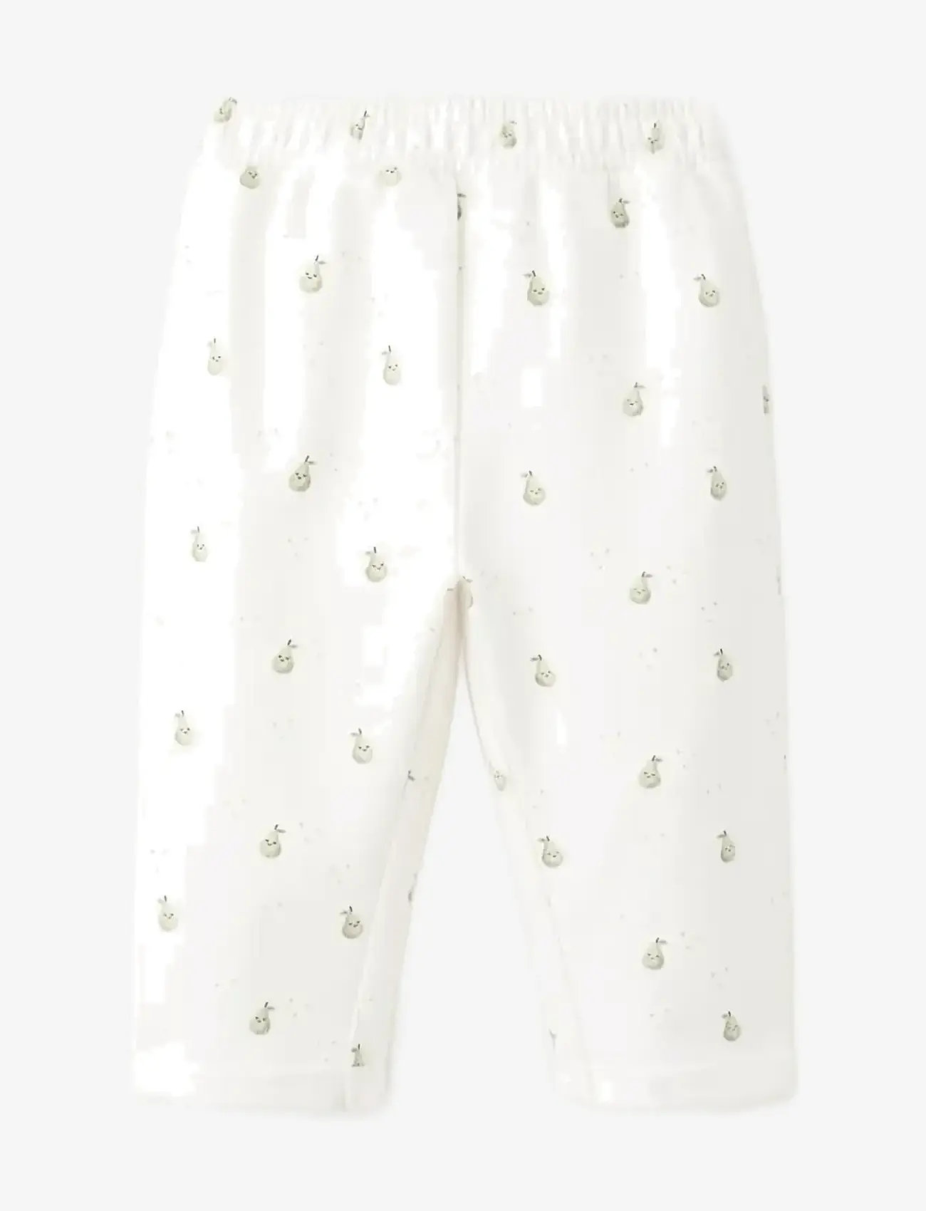 Mango - Printed cotton joggers - sweatpants - natural white - 0