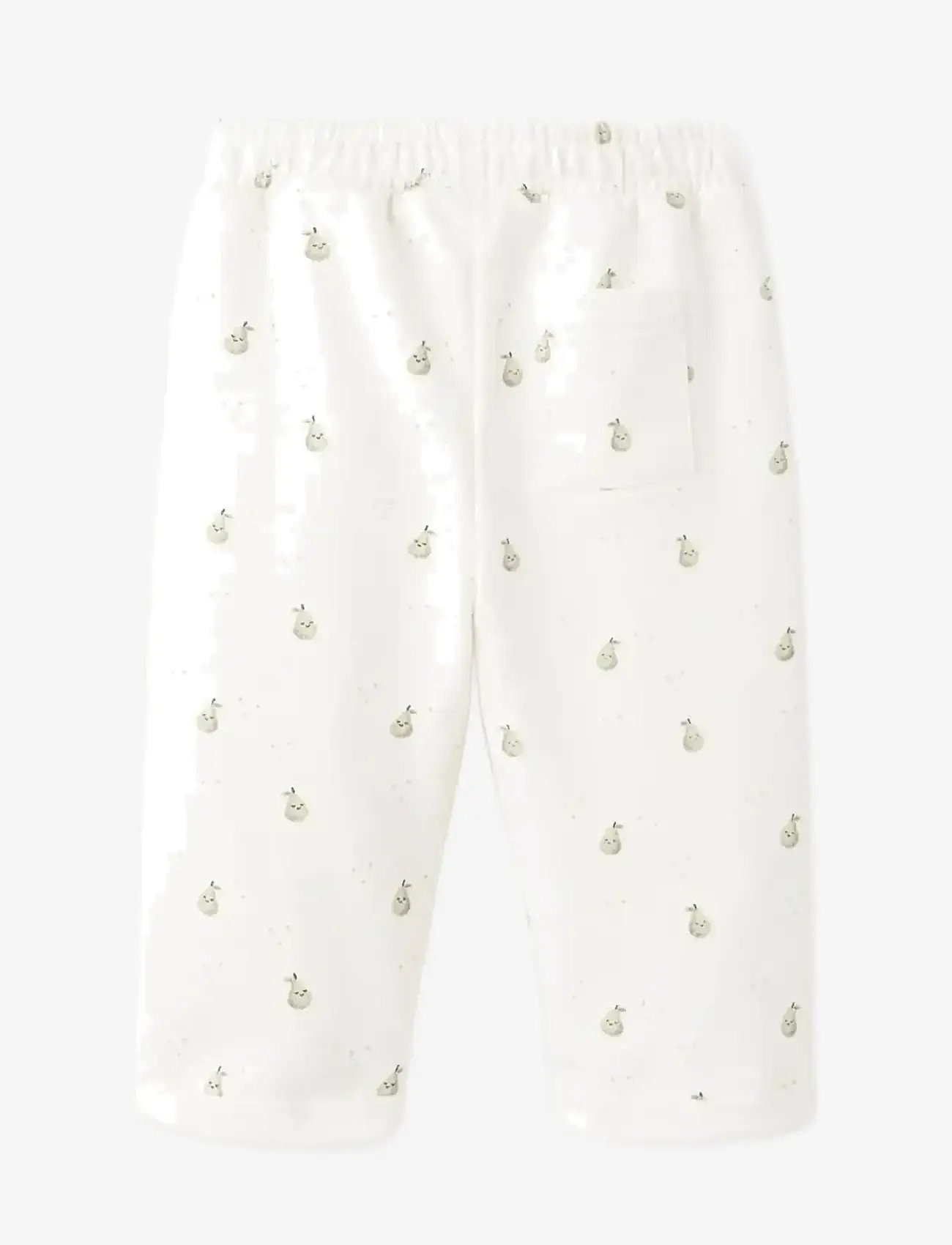 Mango - Printed cotton joggers - sweatpants - natural white - 1