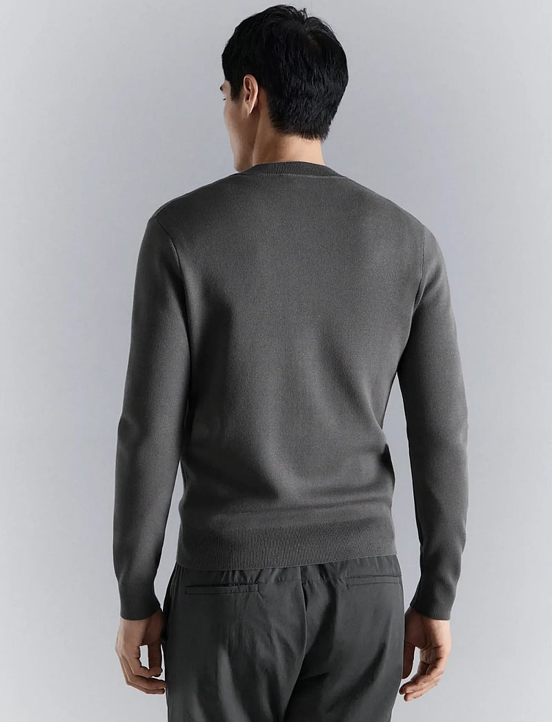 Mango - Comfort stretch knit cardigan - koftor - dark grey - 2