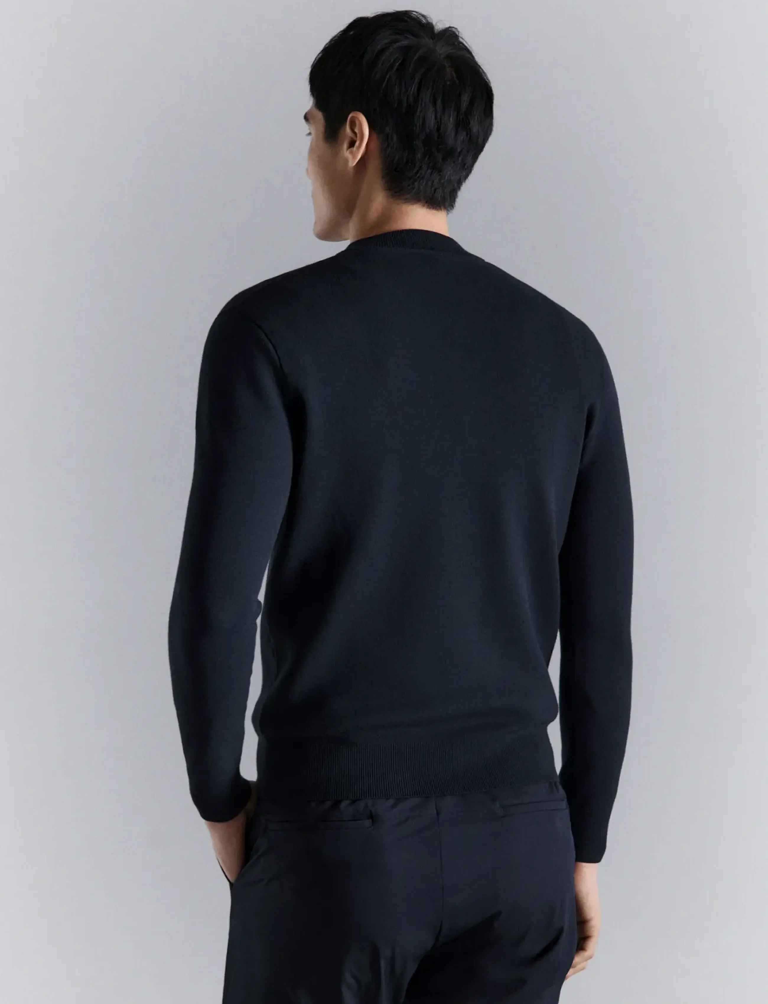 Mango - Comfort stretch knit cardigan - cardigans - navy - 2
